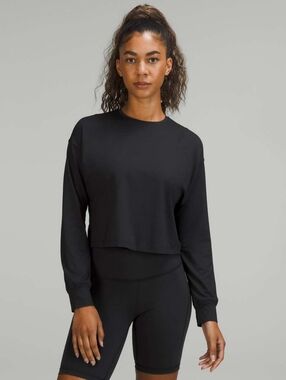Lululemon Abrasion-Resistant Training Long Sleeve Shirt In Black